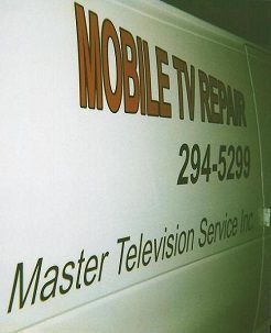 Photo mobile TV repair van
